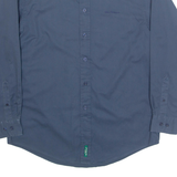 BEN SHERMAN Mens Plain Shirt Blue Long Sleeve M