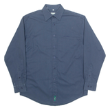 BEN SHERMAN Mens Plain Shirt Blue Long Sleeve M