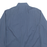BEN SHERMAN Mens Plain Shirt Blue Long Sleeve M