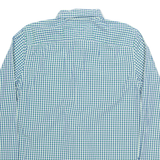 TOMMY HILFIGER New York Fit Mens Shirt Blue Gingham Long Sleeve M