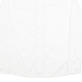 CALVIN KLEIN JEANS Mens Plain Shirt White Long Sleeve M