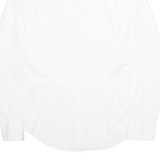 HILFIGER DENIM Mens Plain Shirt White Long Sleeve S
