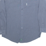 TOMMY HILFIGER Fitted Mens Shirt White Pinstripe Long Sleeve 2XL