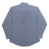 BEN SHERMAN Mens Shirt Blue Check Long Sleeve M
