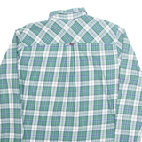 TOMMY JEANS Mens Shirt Green Check Long Sleeve M