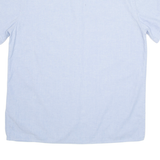 Denim Look Embroidered Womens Plain Shirt Blue XL