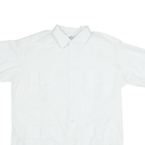 YUN HA Mens Plain Shirt White M