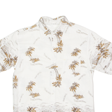 THAILAND BEACH Mens Hawaiian Shirt White 90s Floral M