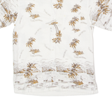 THAILAND BEACH Mens Hawaiian Shirt White 90s Floral M