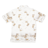 THAILAND BEACH Mens Hawaiian Shirt White 90s Floral M