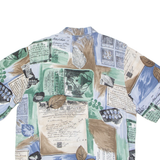 Womens Shirt Green 90s Crazy Pattern L