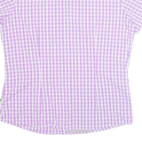 THE NORTH FACE Womens Shirt Purple Nylon Check XL