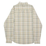 COLUMBIA Mens Shirt Grey Plaid Long Sleeve S