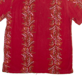 ORIGINALS Mens Hawaiian Shirt Red Floral M
