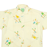 FERANNEER FOLLER AVENTURE Mens Shirt Yellow Crazy Pattern M