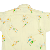 FERANNEER FOLLER AVENTURE Mens Shirt Yellow Crazy Pattern M