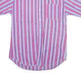 REAL BOOKS Mens Shirt Purple Striped S