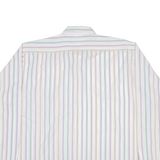 LA GRENOUILLE Mens Shirt White Striped Long Sleeve XL