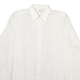 TORERO Mens Plain Shirt White Long Sleeve M