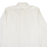 TORERO Mens Plain Shirt White Long Sleeve M