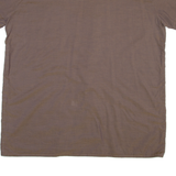 JUICY COUTURE Mens Plain Shirt Brown Silk 2XL