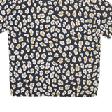 PULL & BEAR Mens Shirt Black Floral XL