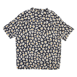 PULL & BEAR Mens Shirt Black Floral XL