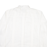 BOHIO Mens Plain Shirt White Long Sleeve XL