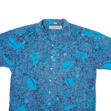 NEW GENERATION Mens Shirt Blue Floral M