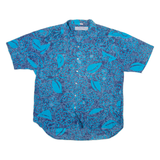 NEW GENERATION Mens Shirt Blue Floral M