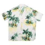 S.M.O.G Mens Shirt White Floral L