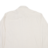 DONITEX Mens Plain Shirt Beige Long Sleeve L