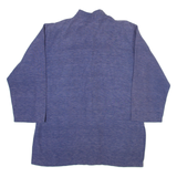 Mens Plain Shirt Blue Long Sleeve M