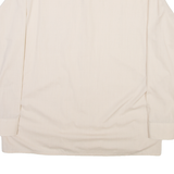 TOP SHIRT Mens Plain Shirt Beige Long Sleeve M