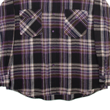 RUBY Mens Shirt Black Check Long Sleeve XS