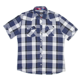 YES NO Mens Shirt Blue Check M