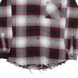 EKSI1 Mens Shirt Red Check Long Sleeve S