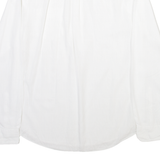 PIER ONE Mens Plain Shirt White Long Sleeve S