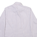 Mens Shirt White Striped Long Sleeve M