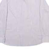 Mens Shirt White Striped Long Sleeve M