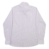 Mens Shirt White Striped Long Sleeve M