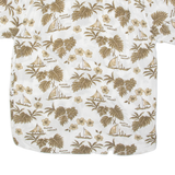 WORLD OF BASIC Mens Hawaiian Shirt White Floral XL