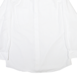 WALBUSCH Mens Plain Shirt White Long Sleeve M