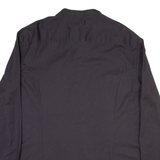 ASOS Mens Plain Shirt Black Long Sleeve 2XL