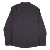 ASOS Mens Plain Shirt Black Long Sleeve 2XL