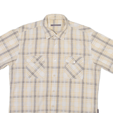 TED BAKER Mens Shirt Beige Check M