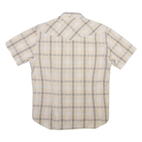 TED BAKER Mens Shirt Beige Check M