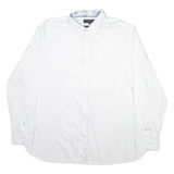 TED BAKER Mens Plain Shirt White Long Sleeve L