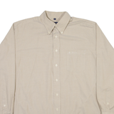 BEN SHERMAN Mens Plain Shirt Beige Long Sleeve L