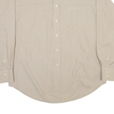 BEN SHERMAN Mens Plain Shirt Beige Long Sleeve L